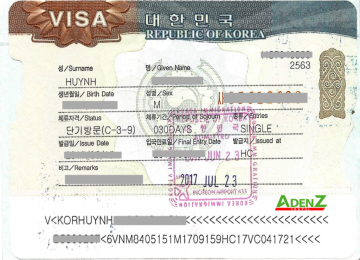 Dịch vụ visa Hàn Quốc Single