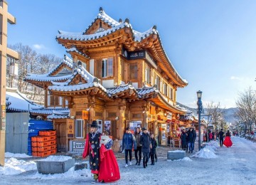 Tour du lịch Hàn Quốc - Trượt tuyết mùa đông